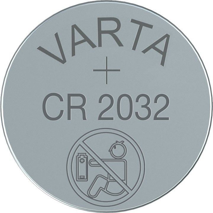 Lot de 5 piles bouton lithium 3.0v 230ma (20 x 3.2mm) cr2032 varta