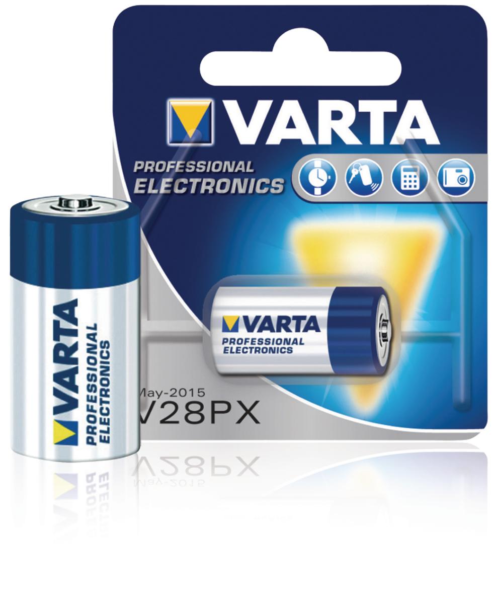 Pile cylindrique oxyde d'argent 6v 145ma (13x 25.2mm) 4sr44/v28px varta 4028.101.401