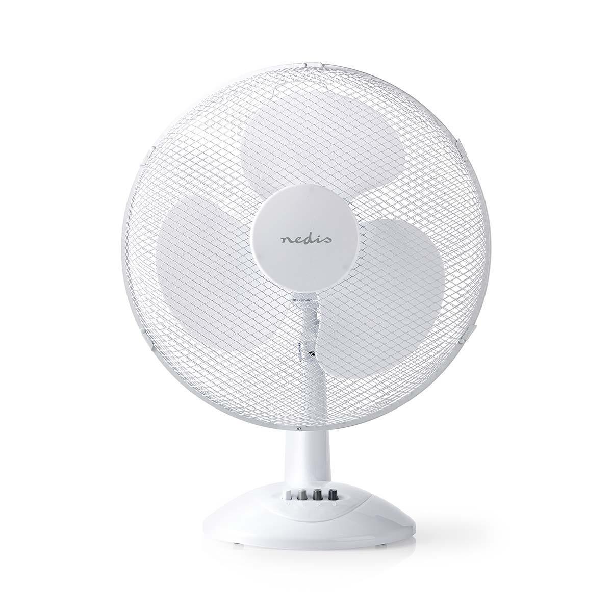 Ventilateur de table - diamètre: 40 cm | 45 w | oscillation | 3 vitesses | blanc