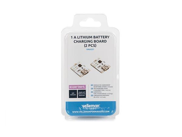 Module de chargement de batterie lithium 1 a (2 pcs)