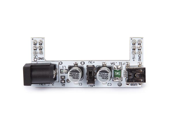 Module d'alimentation pour breadboard - 2 canaux - 3.3 v / 5 v