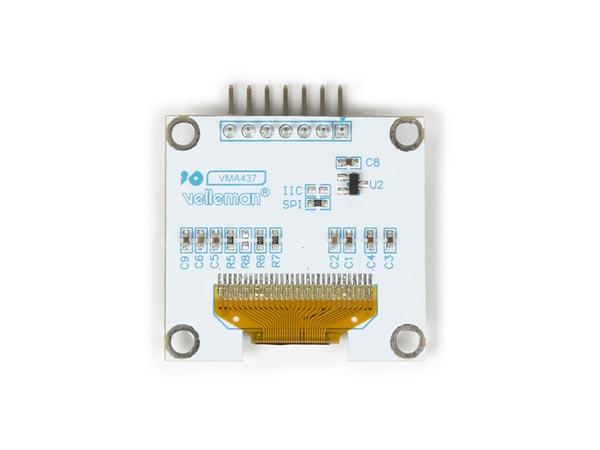 écran oled 1.3" pour arduino® (driver sh1106, spi)