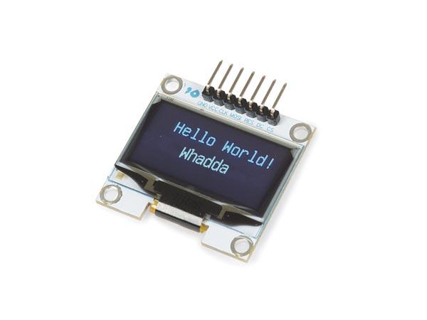 écran oled 1.3" pour arduino® (driver sh1106, spi)