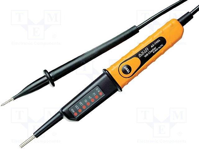 Testeur de tension , affichage temoin leds , gamme : 6/12/24/50/120/230/400v