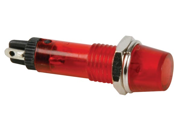 Voyant rond 12v rouge d=8mm
