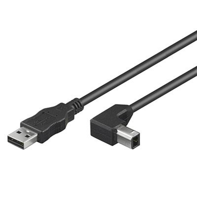 Usb ab 200 90° hispeed 2m