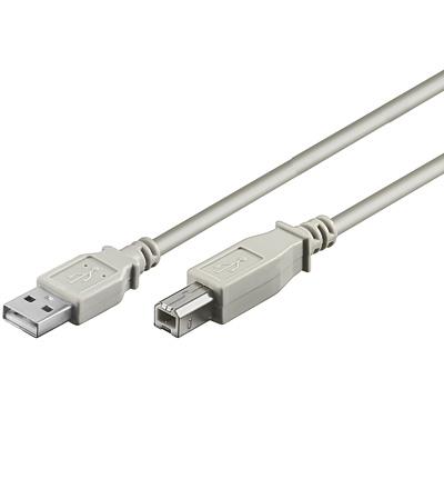 Cordon informatique usb a male 2.0 hi-speed / usb b male 2.0 hi-speed l= 3m