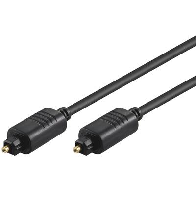 Cordon audio-video optique toslink male / toslink male l=1.5m d=5mm