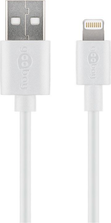 Câble de charge et de synchronisation usb lightning - câble mfi pour apple iphone / ipad; blanc