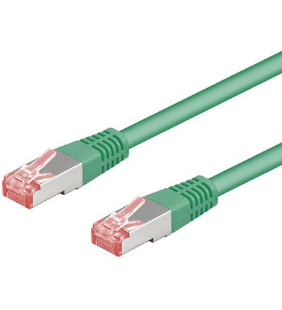 Cat 6-300 sstp pimf green 3m