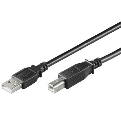 Usb ab 300 hispeed black 2.0 3m