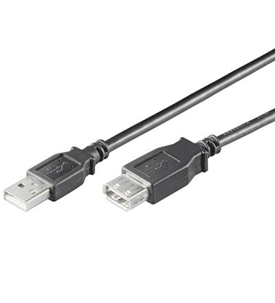 Cordon informatique usb-a 2.0 male / femelle l= 3m