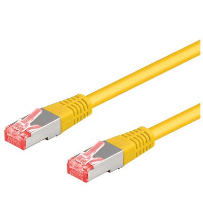 Cat 6a-100 sstp pimf gelb 1m