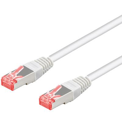 Cat 6a-100 sstp pimf weiss 1m