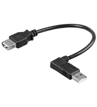 Usb verl aa 015 hispeed 90° l 0.15m