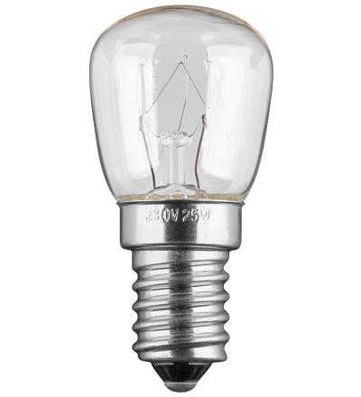 Lampe e14 230v 25w pour refrigerateur