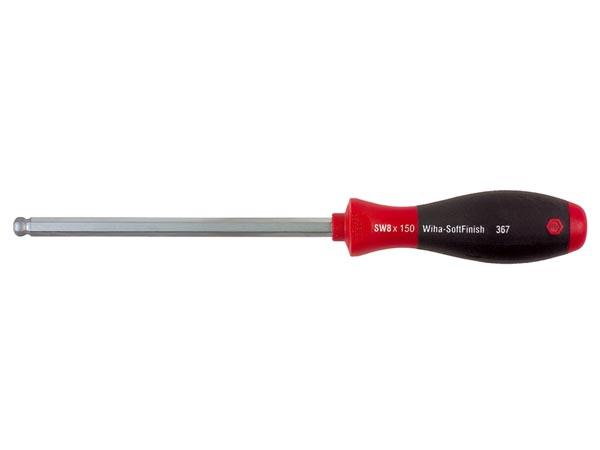 Tournevis six pans à tête sphérique softfinish 2.5 x 100mm - wiha
