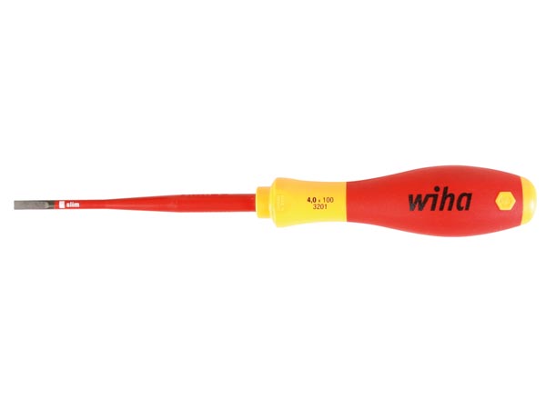 Tournevis plat slimfix softfinish vde/gs 4 x 100mm - wiha