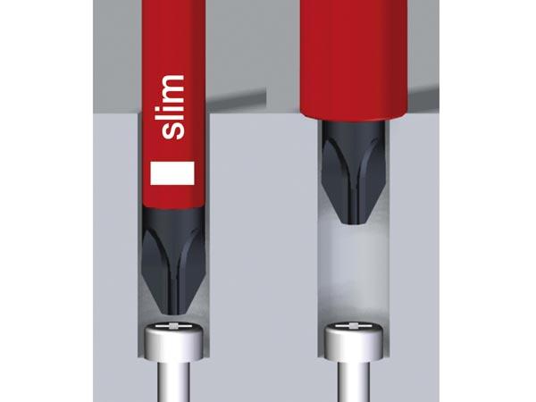 Tournevis softfinish vde/gs pozidriv xeno sl/pz1 x 80mm - wiha