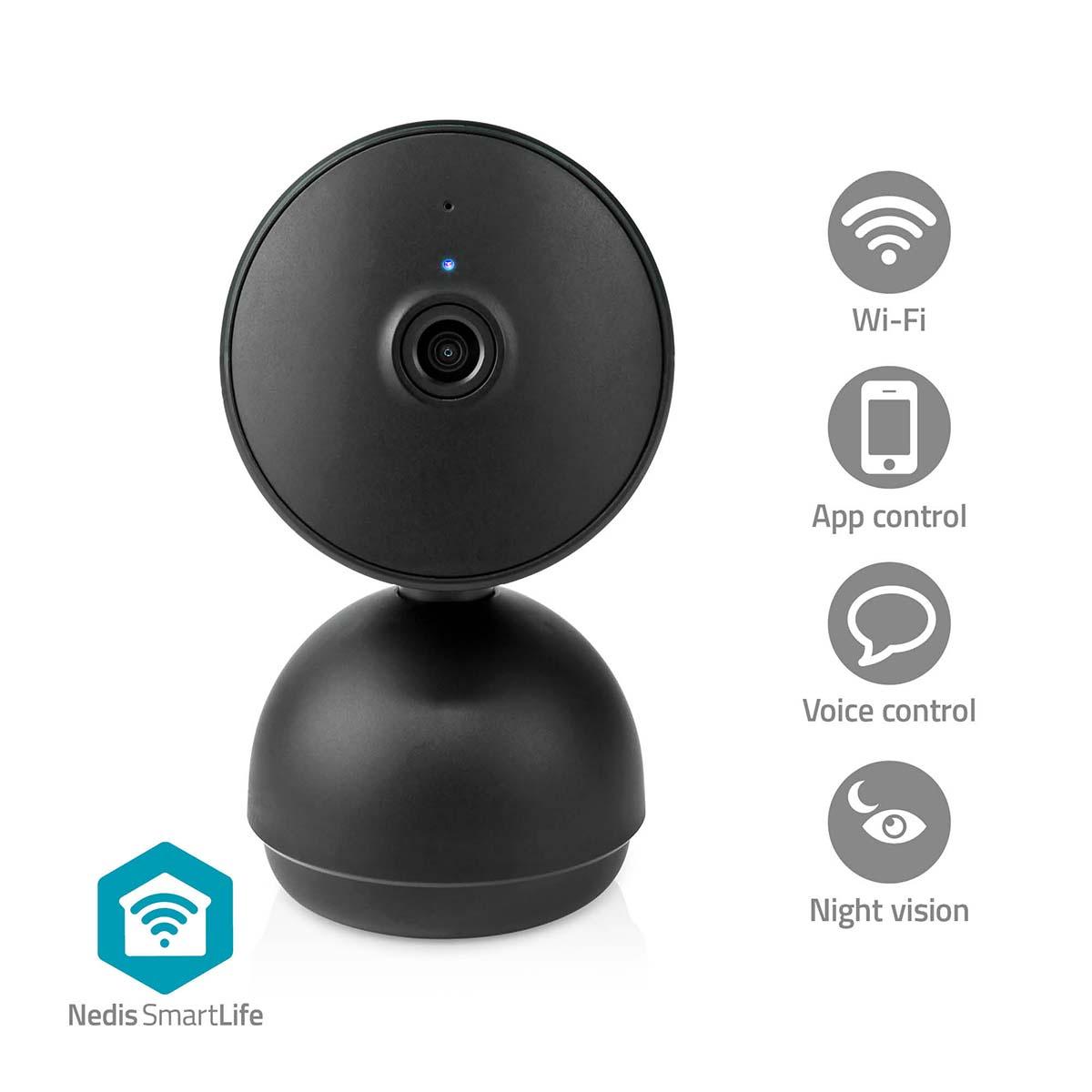 Caméra intérieure smartlife wi-fi / full hd 1080p / microsd (non inclus) / capteur de mouvement / vision nocturne