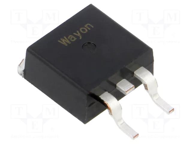 Transistor p-mosfet unipolaire / 60v / 95a / 162w / to263 / rdson=0.011 ohms