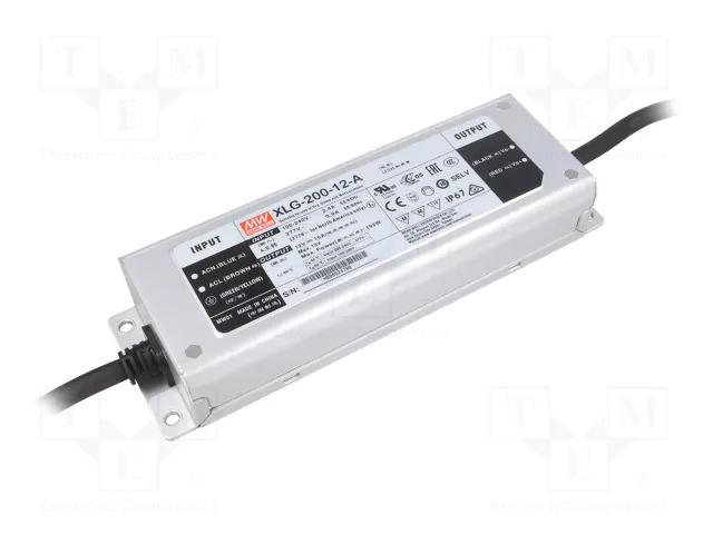 Alimentation à découpage mean well etanche  / 12v / 16a / 192w / ip67