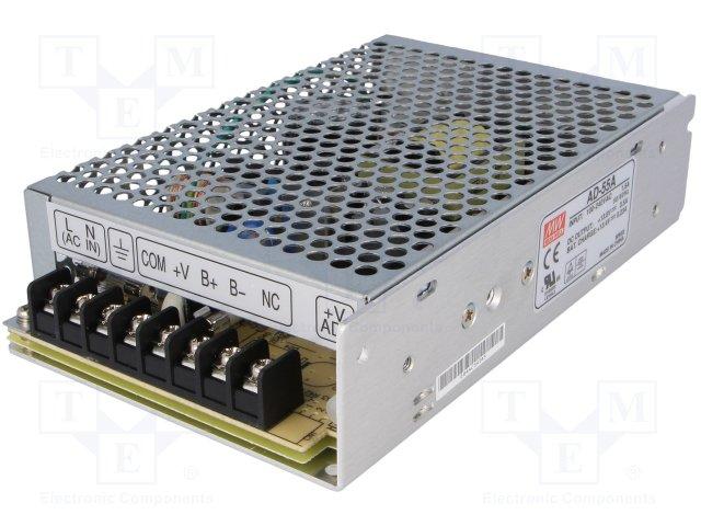 Alim tampon 51w 110-220v / 13.8v avec connexion pour batterie 12v fonction ups
