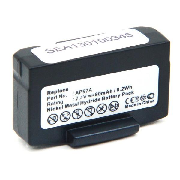 Batterie ni-mh 2.4v 80ma 33,9mm (l) x 20mm (l) x 10,5mm (h) pour casque akg