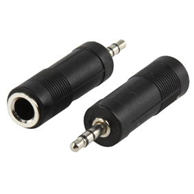 Adaptateur audio-video jack 3.5mm male stereo / jack 6.35mm femelle stereo