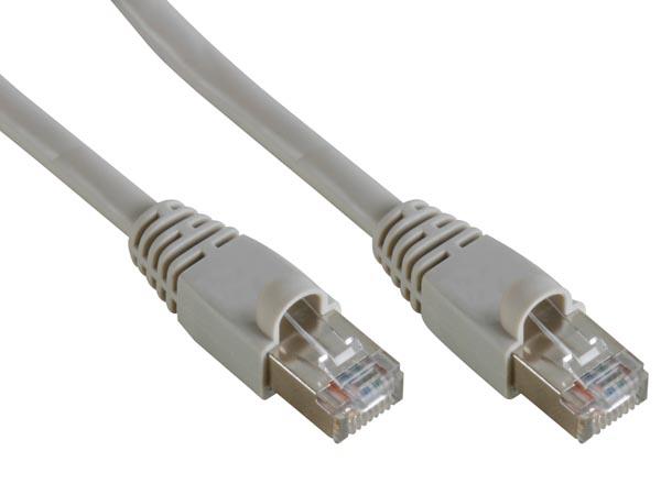 Câble réseau ftp, connecteur rj45. cat 5e (100 mbps), 2m