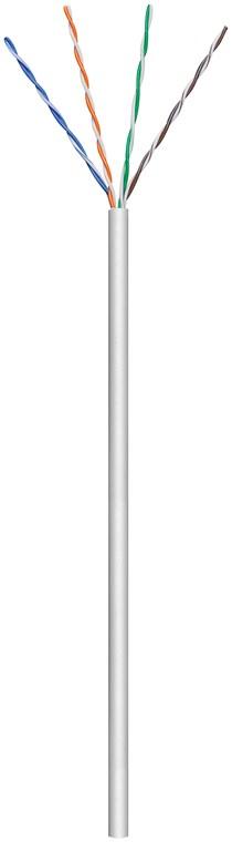Cable réseau cat6a u/utp (simple blindage) 10/100/1000 mbps (pimf) l=100m