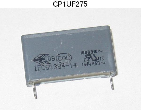 Condensateur mkp x2 275vac 1.5uf pas 27.5mm