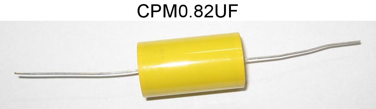 Condensateur polypropylene axial 250v 0.82 uf 10x31mm