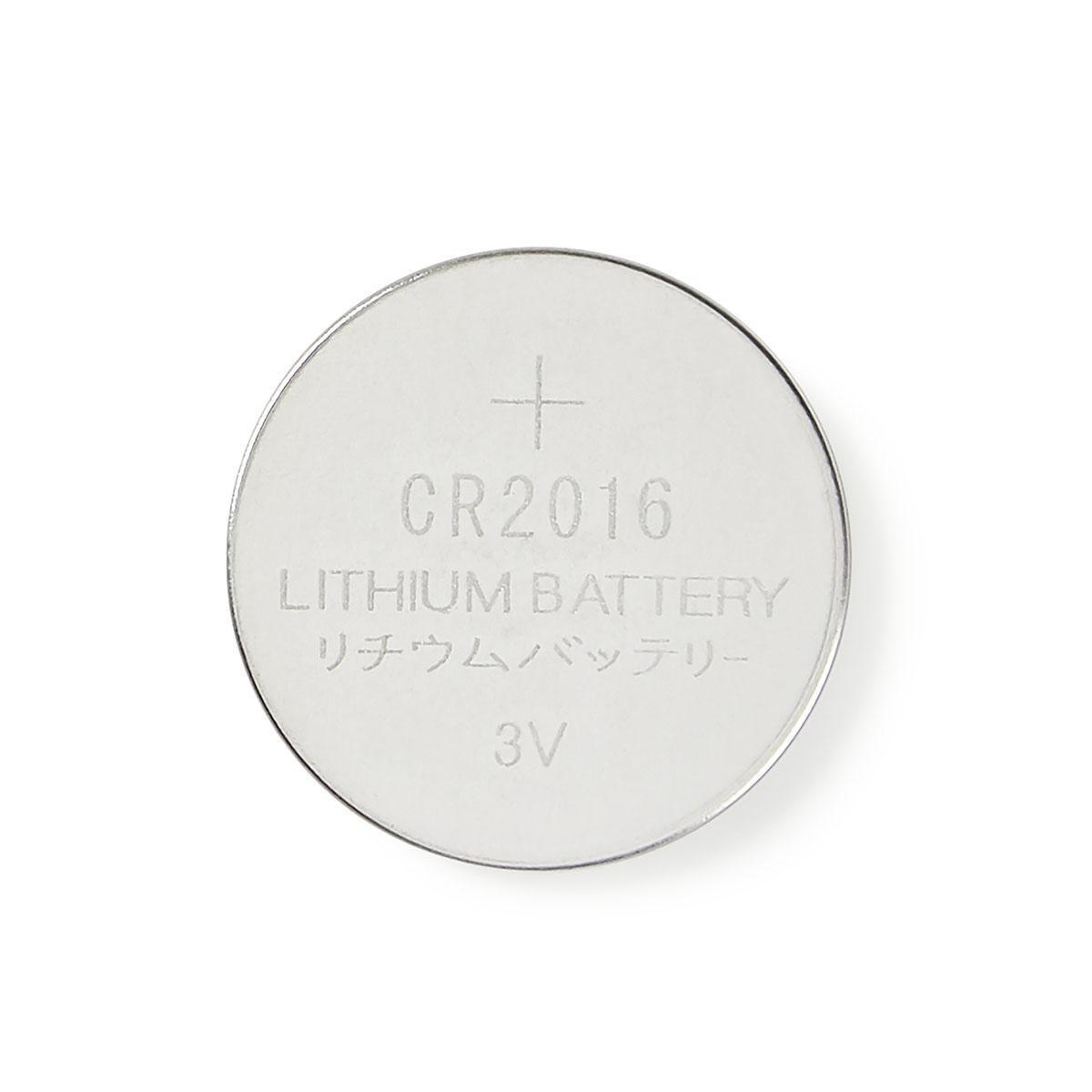 Pile bouton lithium cr2016 3v (lot de 5 pièces)
