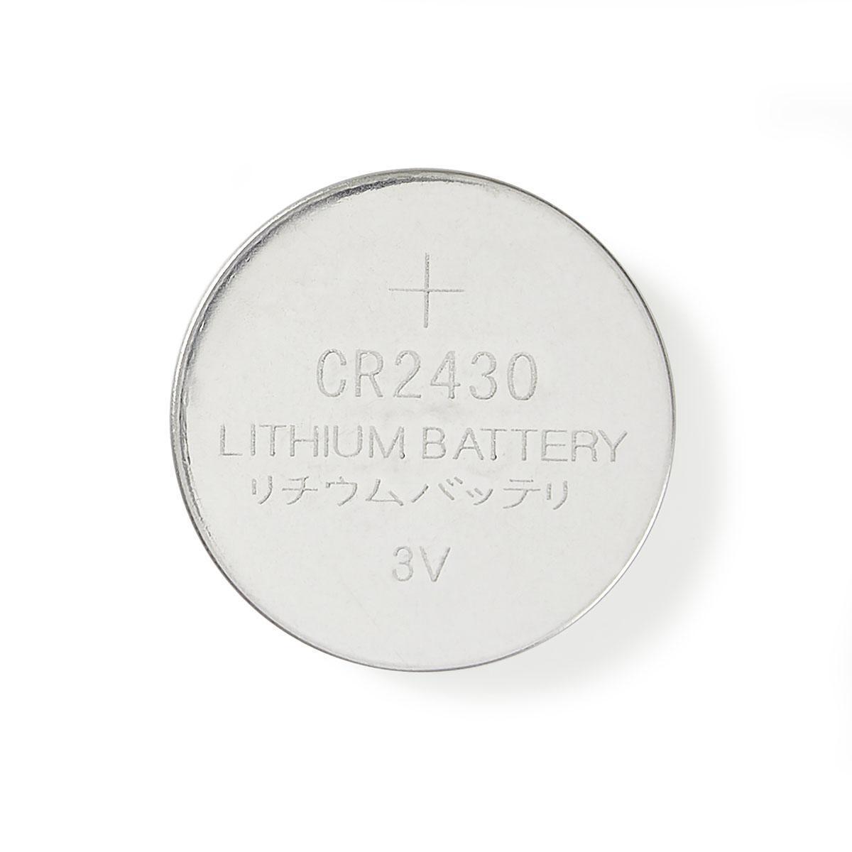 Pile bouton lithium cr2430 3v (lot de 5 pièces)