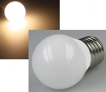 Lampe e27 - a   leds  5w - blanc chaud - 3000°k - 400 lumens - 230v - 45 x 79 mm