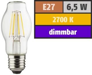 Ampoule a filament led e27 style retro 6.5w blanc chaud 2700k 810 lumens 46x107mm dimmable