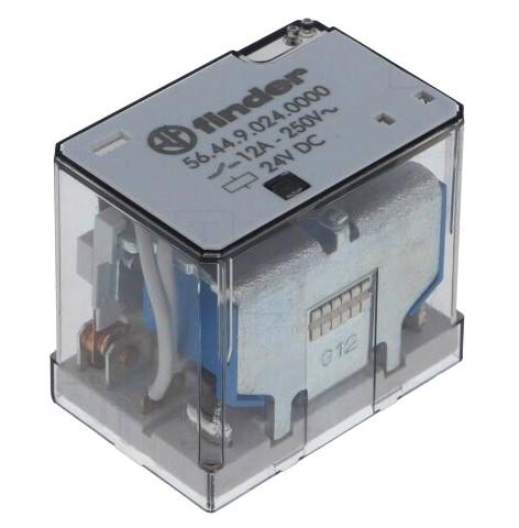 Relais électromagnétique 4pdt 24vdc 12a 250vac