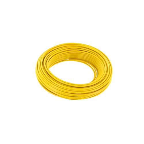 Fil de câblage 0.50 mm jaune monobrin longueur 10 m