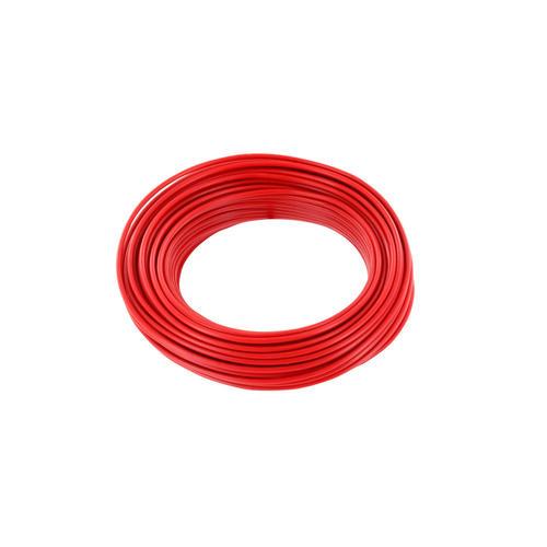 Fil de câblage 0.50 mm rouge monobrin longueur 10 m
