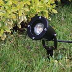 Support de lampe gu10 etanche ip44 type spot couleur noire ( livré sans lampe )