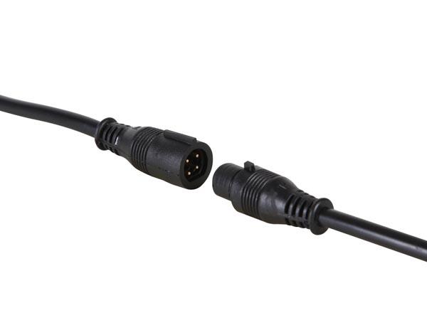 Connecteur pour flexible led rvb avec câble (mâle-femelle) - ip65