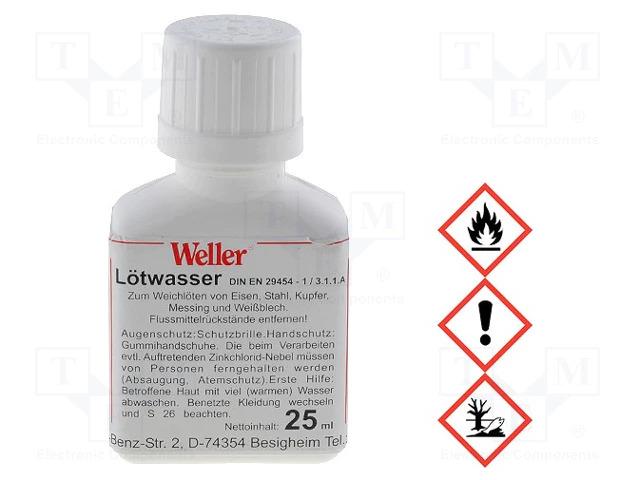Flux weller pour soudure sans colophane / liquide / 25ml