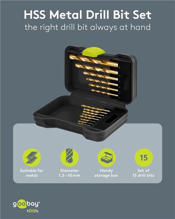 Jeu de forets à métaux ars / 15 pièces