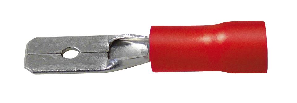 Cosse mâle 2.8mm rouge 0.5-1.5mm² lot de 50 x pièces