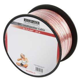 Cable hp scindex transparent 2 x 2.5mm2; l 25m