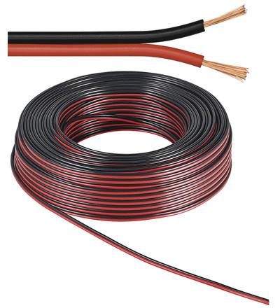 Câble hp scindex rouge+noir 2 x 0.75mm² l 5m