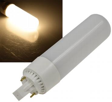 Lampe g24 a leds 13watts 1080 lumens lumiere chaude 3000°k  360° 230v 40x160mm