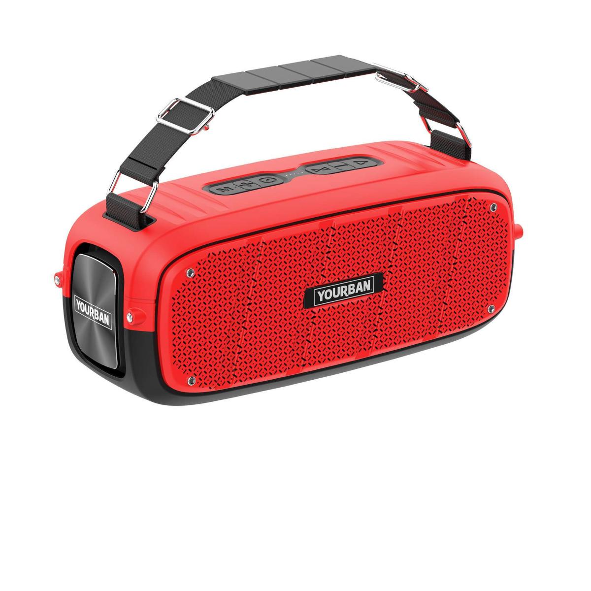 Enceinte nomade bluetooth compacte rouge - yourban