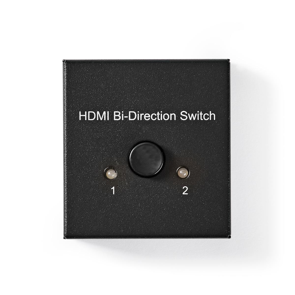 Commutateur bidirectionnel hdmi 1 entrée 2 sorties ou 2 entrées 1 sortie 4k@60hz | 6 gbps | métal